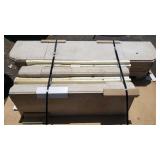 3-piece cement fire place mantel