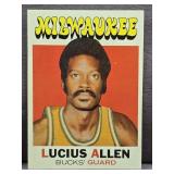 1971-72 Topps #27 Lucius Allen Basketball Card.