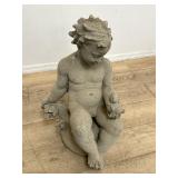 Cement garden statue