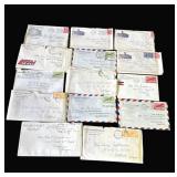 Lot of antique & vintage hotel letters