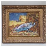 Vincent Van Gogh-style oil painting on canvas in
