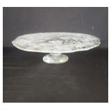 Frosted glass cake stand