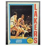 1974-75 Topps #176 JERRY WEST Basketball Card.