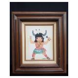 Signed N. De Grazia oil painting on canvas