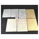 Mike Connors actor Mannix handwritten signed music