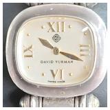 David Yurman sterling silver & 14k gold cable