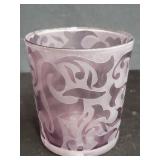 Signed Michael Weems etched tumbler