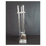 Metal chrome fire place tools