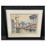 Signed watercolor on paper