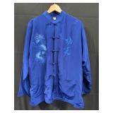 Embroidered silk Asian Tang suit size: medium