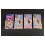 4 vintage Richard Simmons VHS tapes