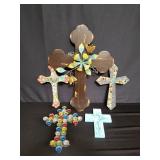 Group of cross decorations
