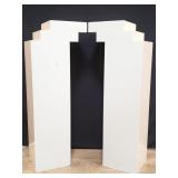 Pair of modern wood pedestals