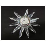 Swarovski crystal Solaris table clock