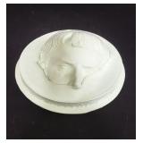 Signed and dated plaster Caesar mold wall