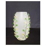 Yasmine Hurel for Swarovski crystal emerald leaf