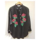 Honey Sucker rose button down shirt