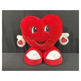 Valentines plushy heart 22"h x 26"l x 13"w