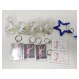Group of Richard Simmons memorabilia, keychains
