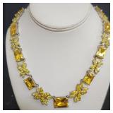 Tourmaline flower necklace