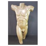 Fiberglass male torso mannequin