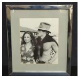 Framed Barbra Streisand and Robert Redford photo