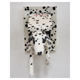 Carved wood Dalmatian wall plaque