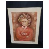 Leonard Konopelski signed and dated framed print