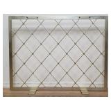 Modern metal fire screen