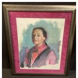 R. Frost pencil signed, dated and titled pastel