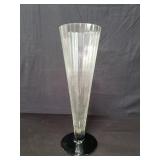 Large hand blown glass vase