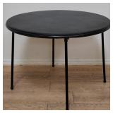 Cosco Inc. faux leather & metal folding table