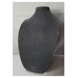 Black velvet jewelry display stand