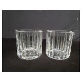 Pair of Baccarat crystal tumblers