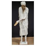 Papier-Mï¿½chï¿½ sculpture of man, as is