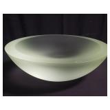 Signed Frantisek Vizner opal glass bowl