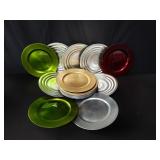 Twenty one lacquer chargers