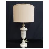 Mother of pearl mosaic style table lamp
