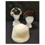 Group of vintage hats