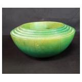 Hand painted Italian wood bowl