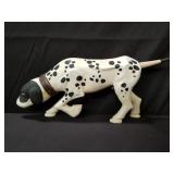 Carved wood Dalmatian figurine