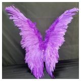 Purple costume angel wings