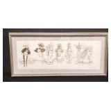 David Galchutt pencil signed watercolor &