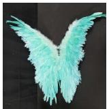 Blue costume angel wings