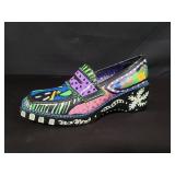 Signed Elaine Balsewich hand painted shoe