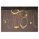 Group of costume necklaces