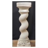 Spiral column fiberglass pedestal