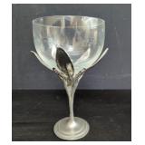 Castor Cooper pewter footed wine glass