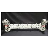 Hand-painted Dalmatian hanging coat rack