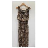 Oboe sleeveless leopard print dress